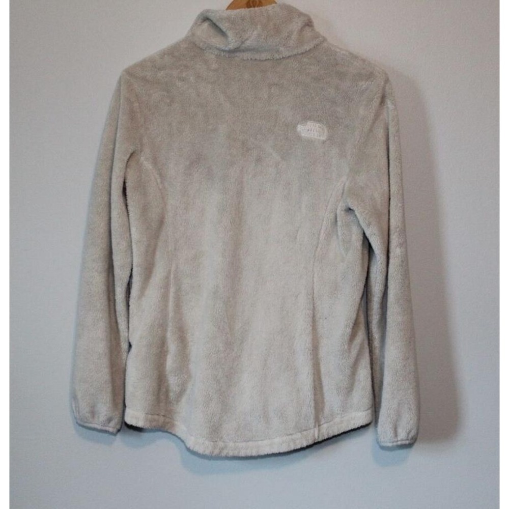 The North Face Osito Fleece Full Zip Jacket Cream Beige Small Cozy Sherpa Teddy - Picture 10 of 11